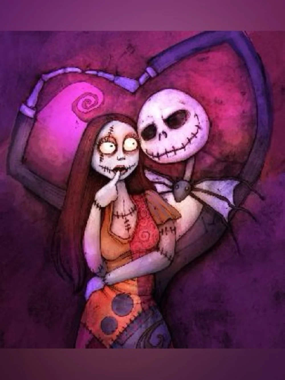 Nightmare Before Christmas Throw Blanket 50x60 Jack Sally Couple NWT
